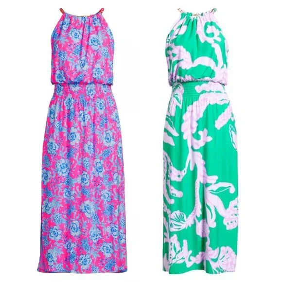 NWOT Lilly Pulitzer Gracelyn halter midi dress - Picture 1 of 16